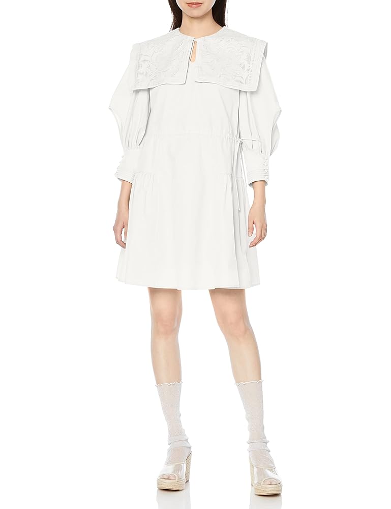 Lilybrown襟レースシャツワンピース Amazon.co.jp: [リリーブラウン] 衿レースシャツワンピース